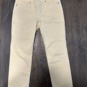 NYDJ Slim Straight Jeans in Cream